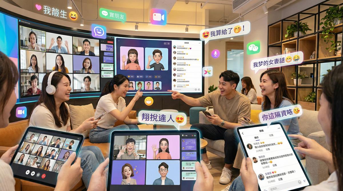 精神小妹甜心社区互动场景