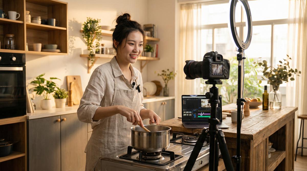 精神小妹视频-美食VLOG视频